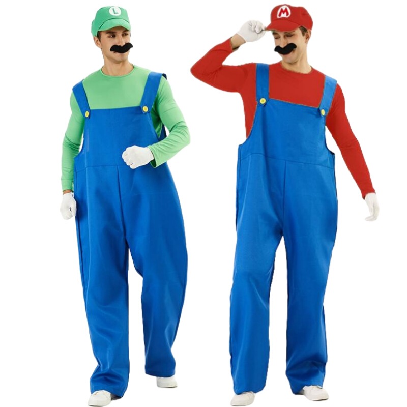 Halloween Adult Performance Props cosplay Costume Cartoon Anime Mario Costume Super Mary Clothes