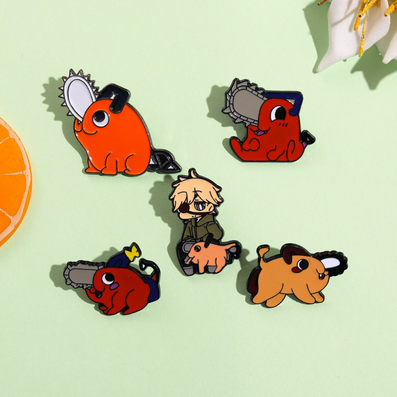 Japanese cartoon badge