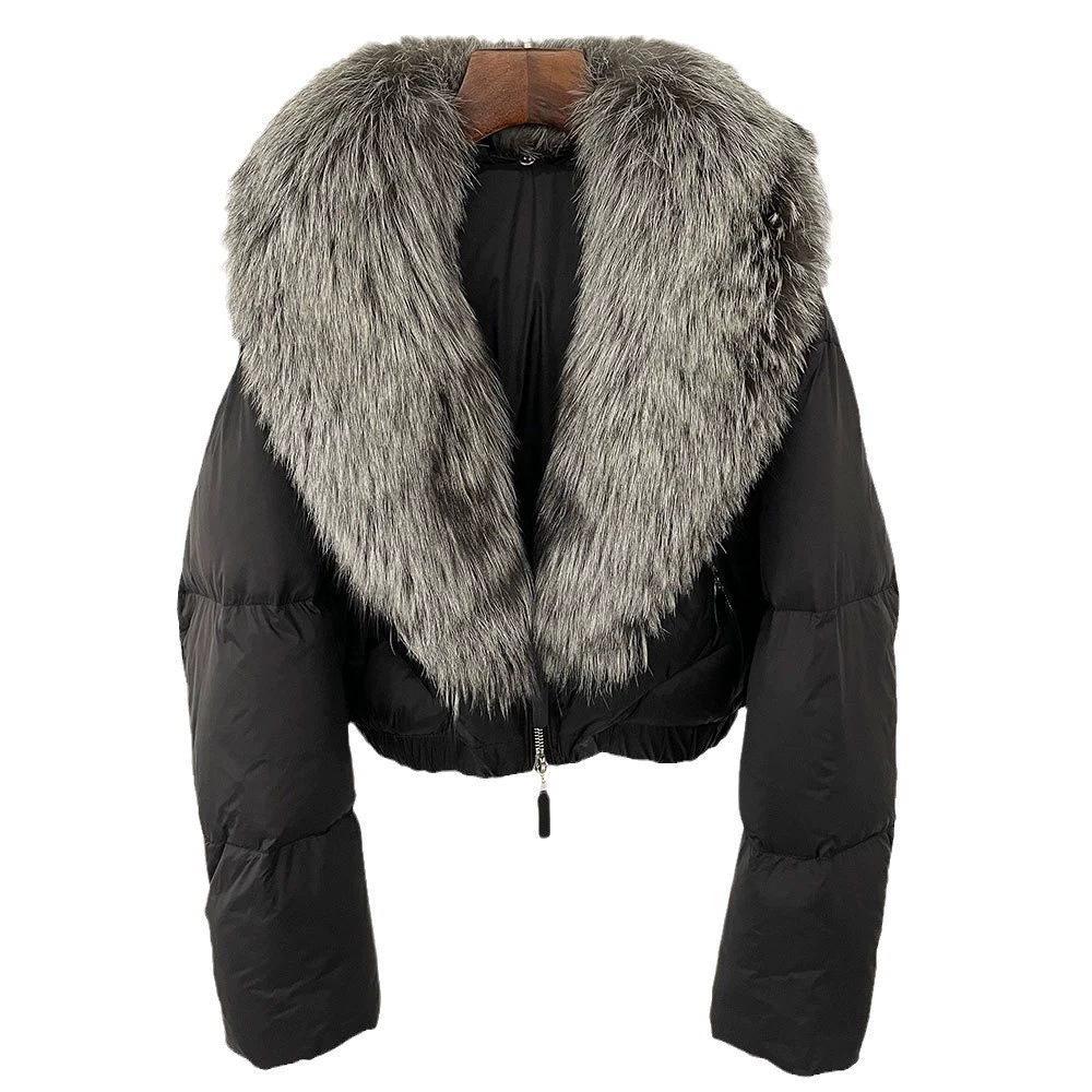 Keep warm small down jacket, loose fit, Korean style, for teenagers, increased thickness