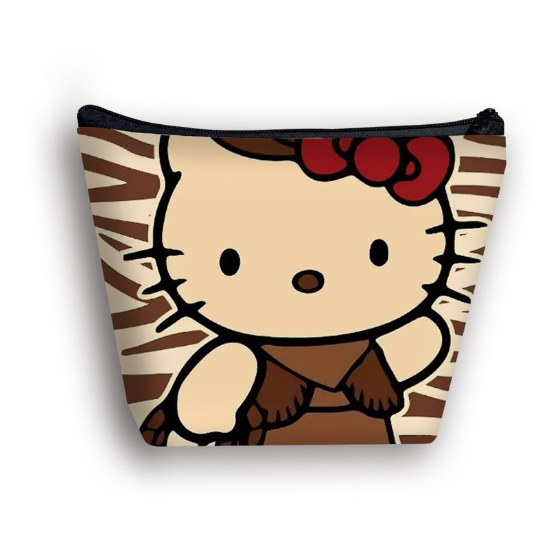 黑皮HelloKitty化妆包印花儿童洗漱包旅行女生简约收纳包包包批发|undefined