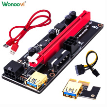 PCI-E显卡延长线黑金刚009S转接线USB3.0转接卡PCIE1X转16X