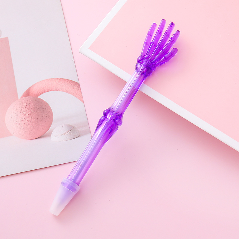 Bolígrafo transparente para dedos Papelería creativa Bolígrafo de modelado de gestos Premios de estudiantes Regalo de oficina Bolígrafo de firma aceitoso