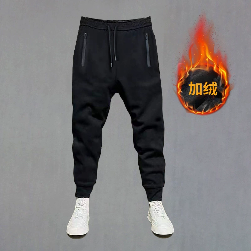 DK2001R-DK2042R спортивный хлопковый комплект очень большого размера 400 кг, Толстые Мужские штаны на осень и зиму