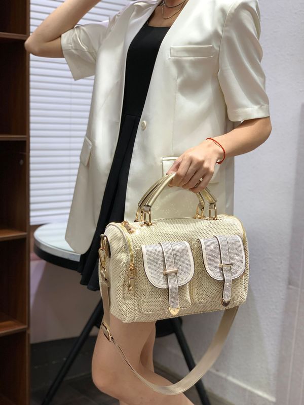 ヨーロッパとアメリカのトレンディなラインストーンスパンコールバッグ新しい女性の大容量ショルダークロスボディバッグカジュアル多用途ハンドバッグ女性|undefined