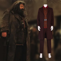 Hogwarts Professor Harry Potter Hagrid Cosplay Costume Halloween Stage Costume Set