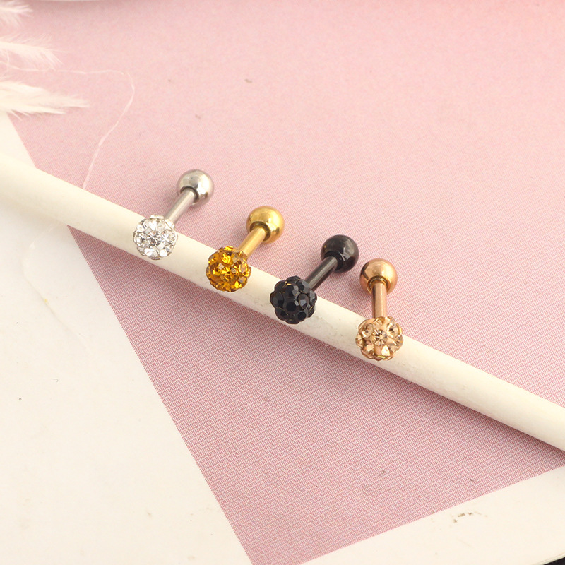 Labret piercing jewelry detail image