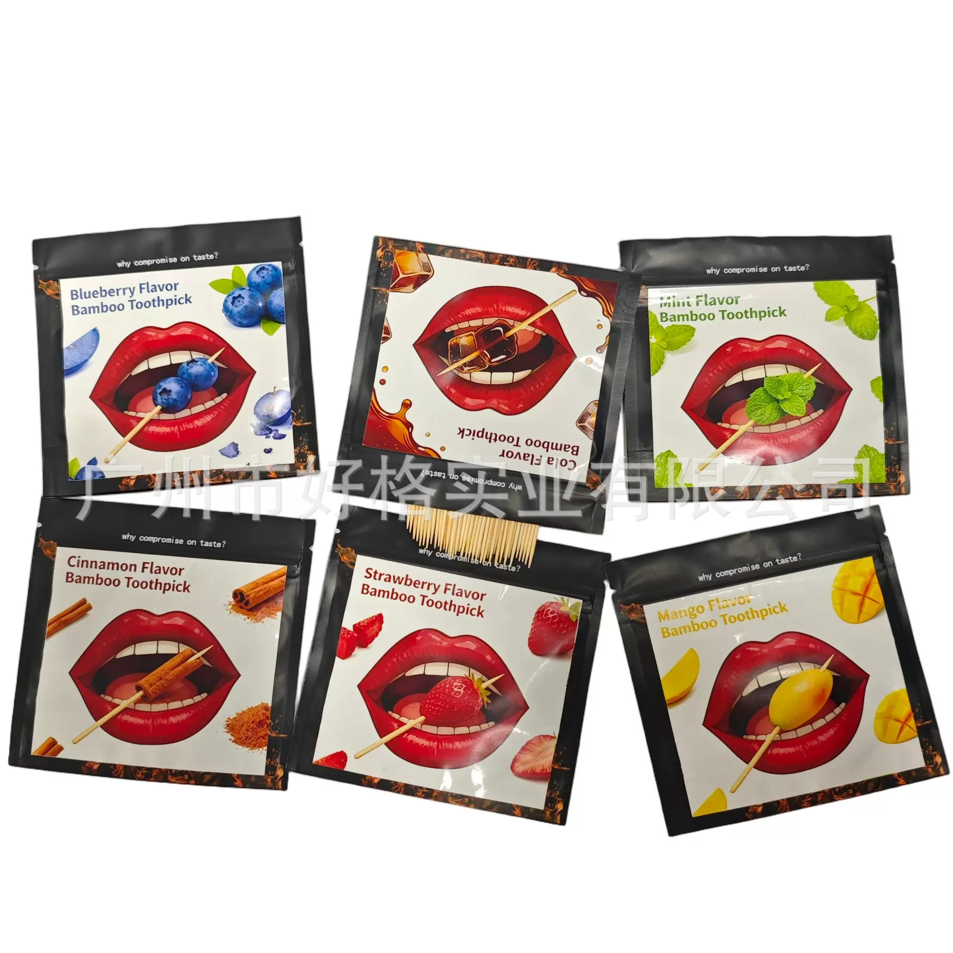 TK AMAZON热卖水果味牙签木香味薄荷味铁盒装肉桂糖戒烟棒威士忌