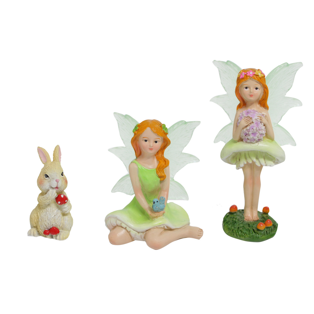  Garden Ornaments Landscape Courtyard Decoration Luminous Mushroom Flower Fairy Balcony Layout Homestay Villa Creative Pendulum