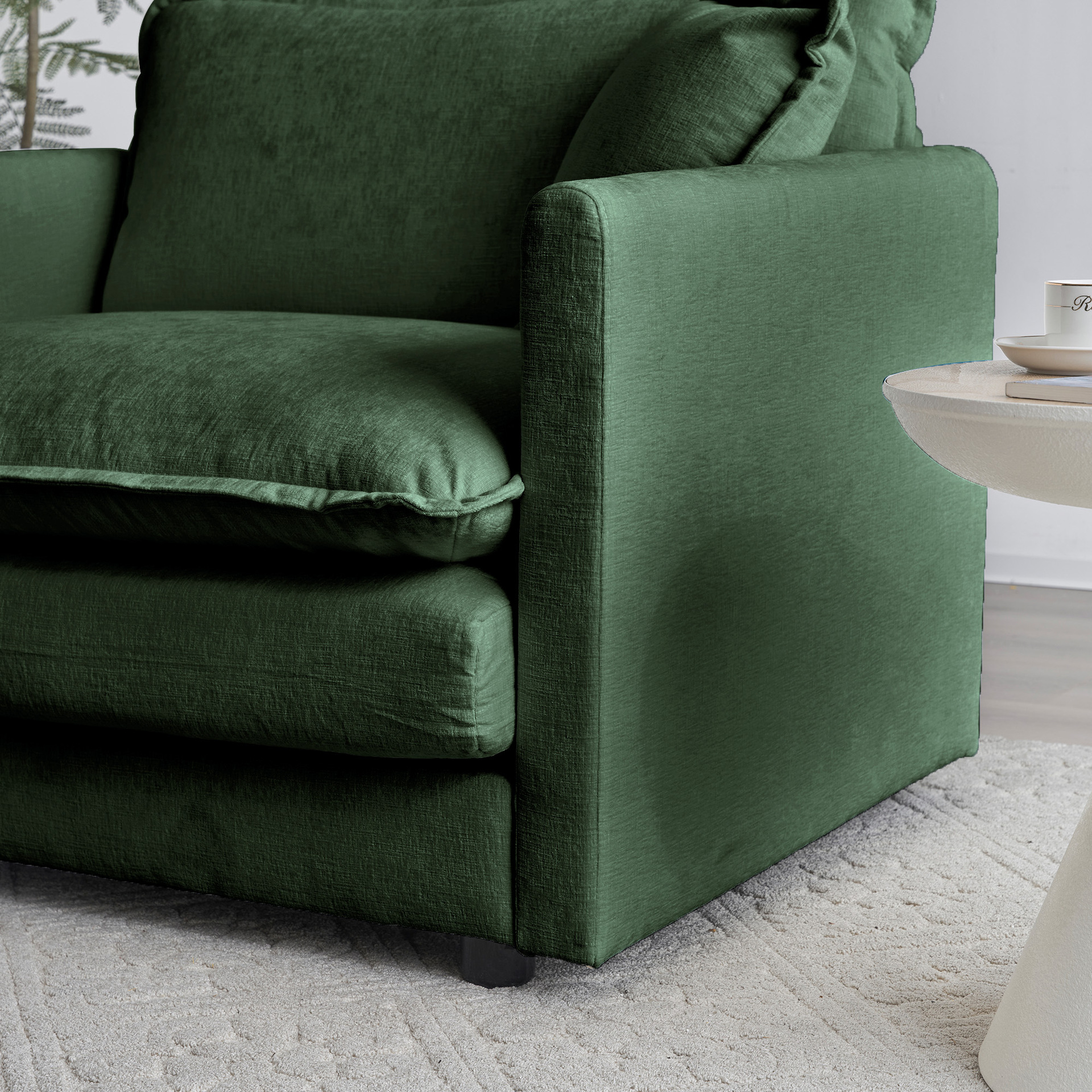 Sofá nórdico minimalista lujoso sofá balcón sala de estar pequeño sofá de tela doble sofá multifuncional trailera sofá