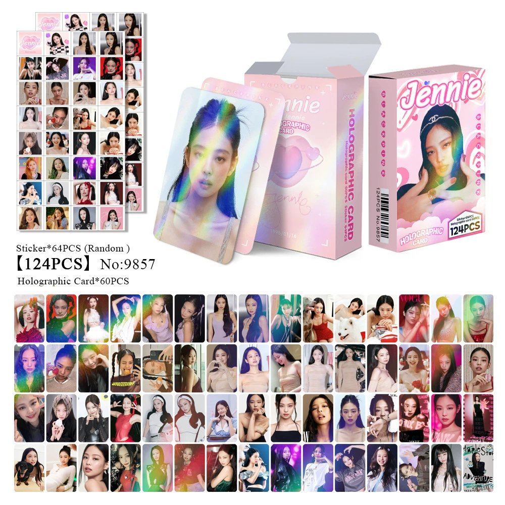 New Model Exclusively for Foreign Trade: 124 Holographic Cards, Total Chain Gidle Str Bptwice Celebrity Merchandise Lomo Small Cards