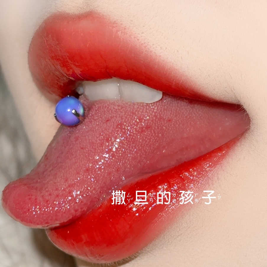 F136 Titanium Alloy Tongue Nail Nebula Opal Tongue Barbell Tongue Ring Piercing Jewelry Wholesale detail image 18