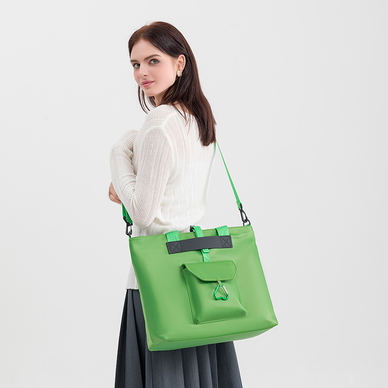 New trendy casual design, versatile texture tote bag, simple solid color crossbody bag_voghion.com