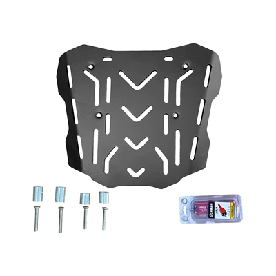 anti-fall anti-collision bumper modified accessories – Motorcycle bumper - black-frosted-carbon-steel-plate-tail-rack
