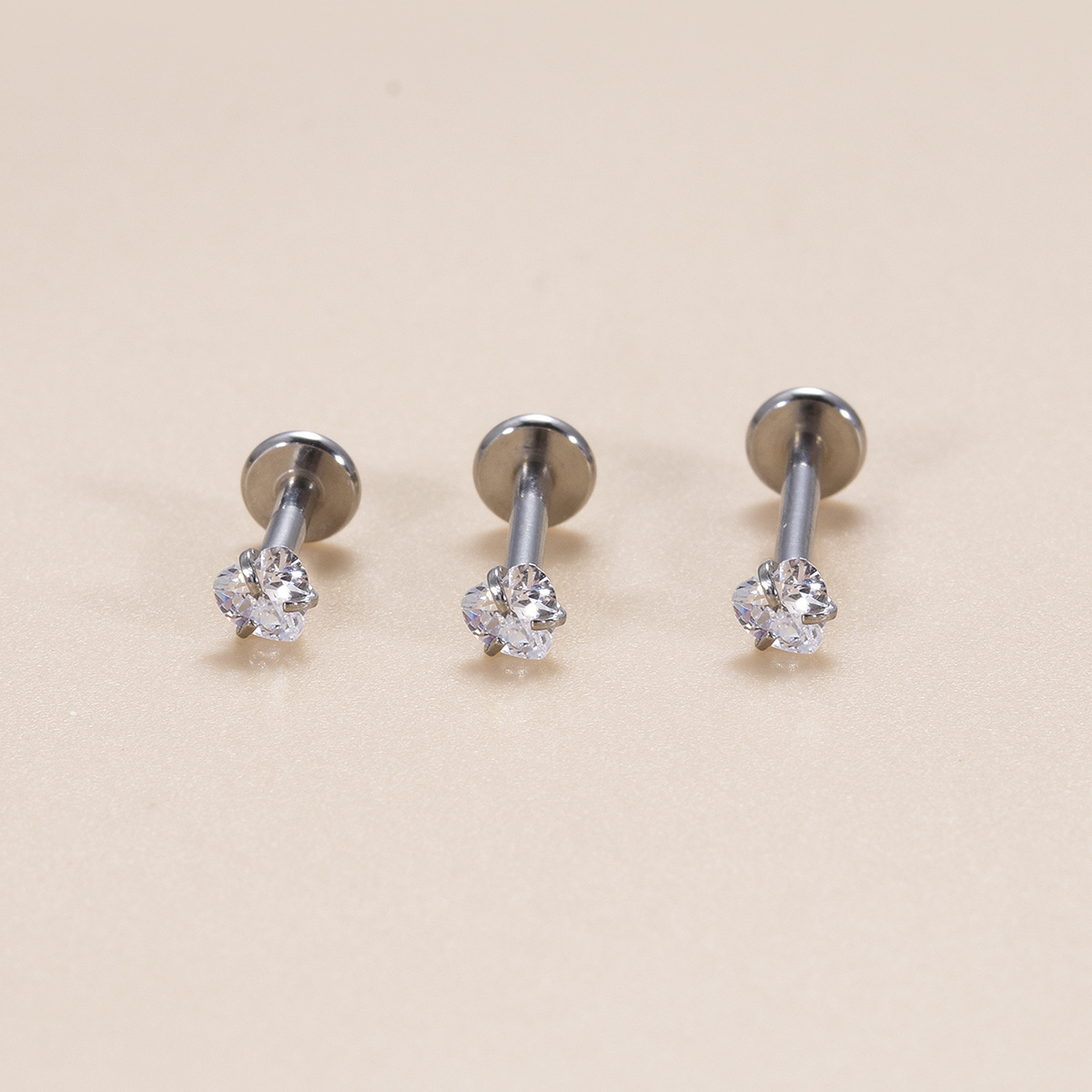 2PCS 1,2X6/8/10X3MM Liebe Platz Fünf-Punkt-Stern Runde Zirkon Edelstahl interne Gewinde Lippe Earbone Nagel_voghion.com