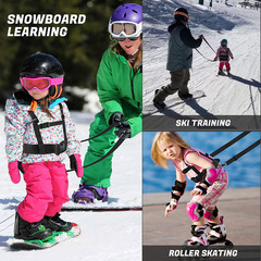Children's ski safety belt outdoor skating plow training belt beginner ski auxiliary traction safety rope strap