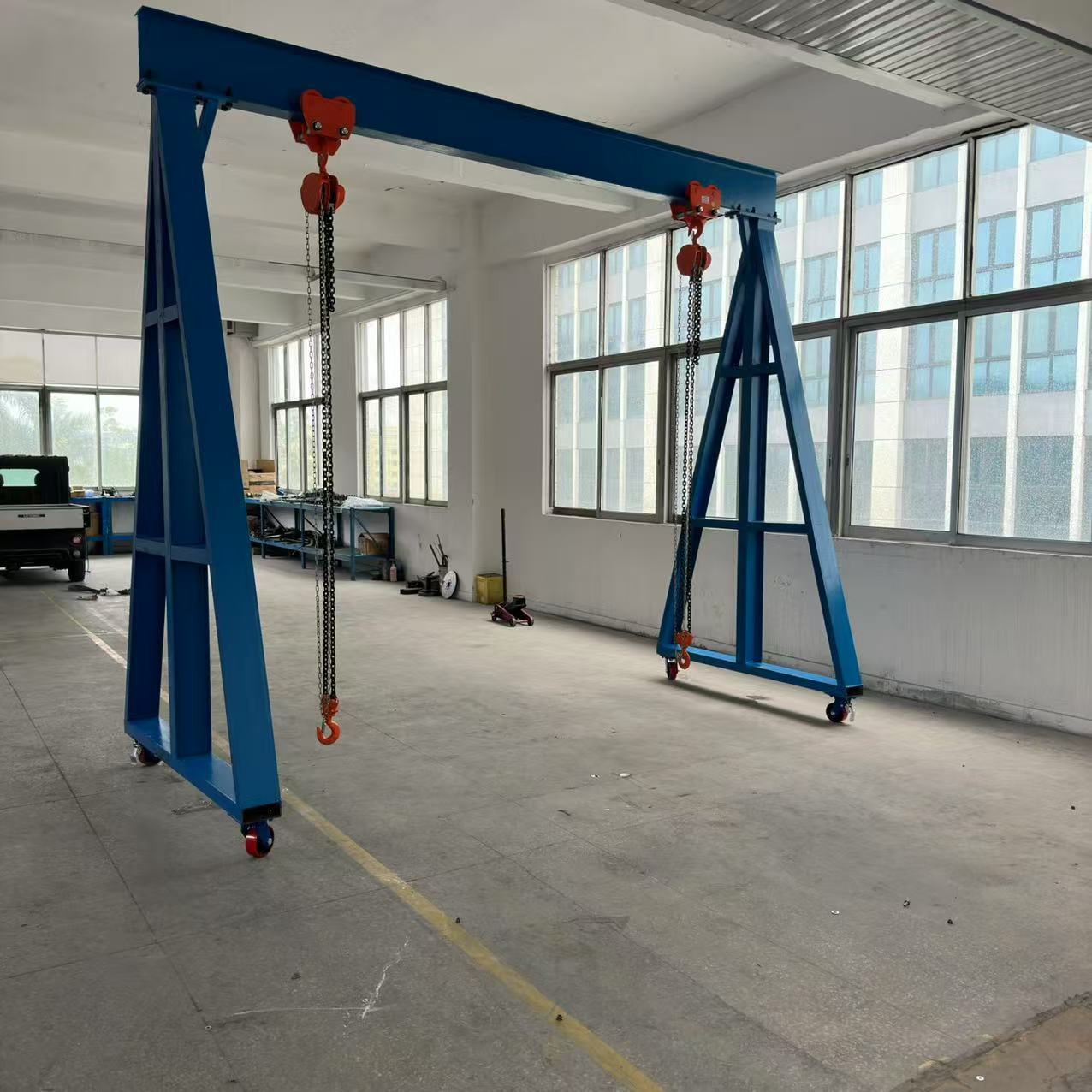 厂家供应优质龙门架 电动葫芦龙门吊 手拉葫芦装置 专业定制