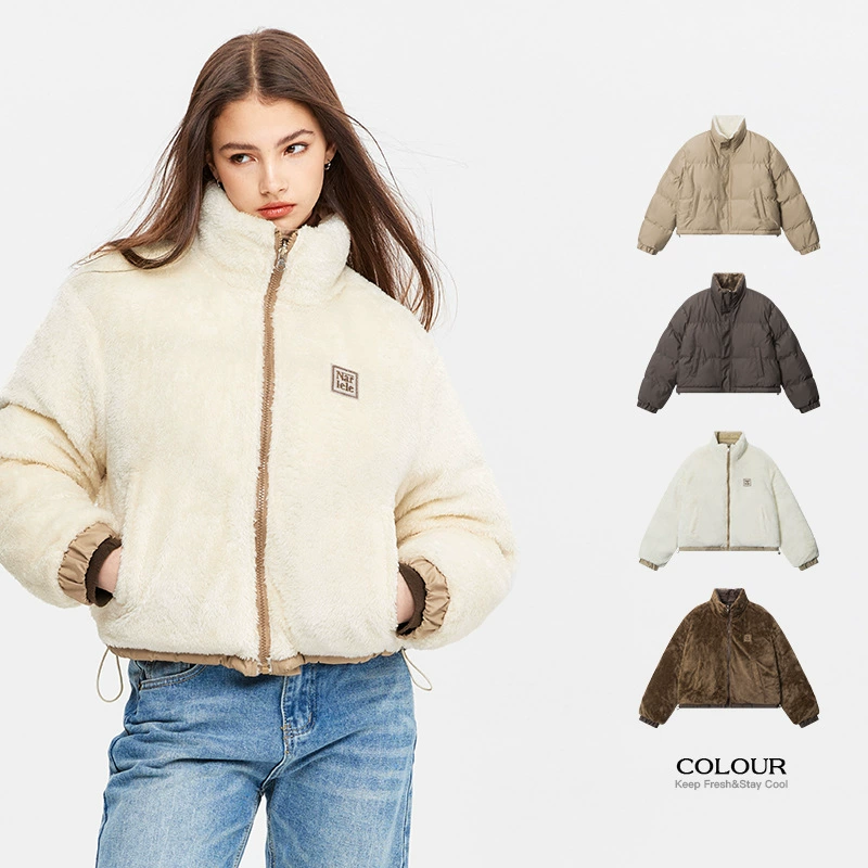 Ретро короткая трендовая down jacket, американский стиль, увеличенная толщина