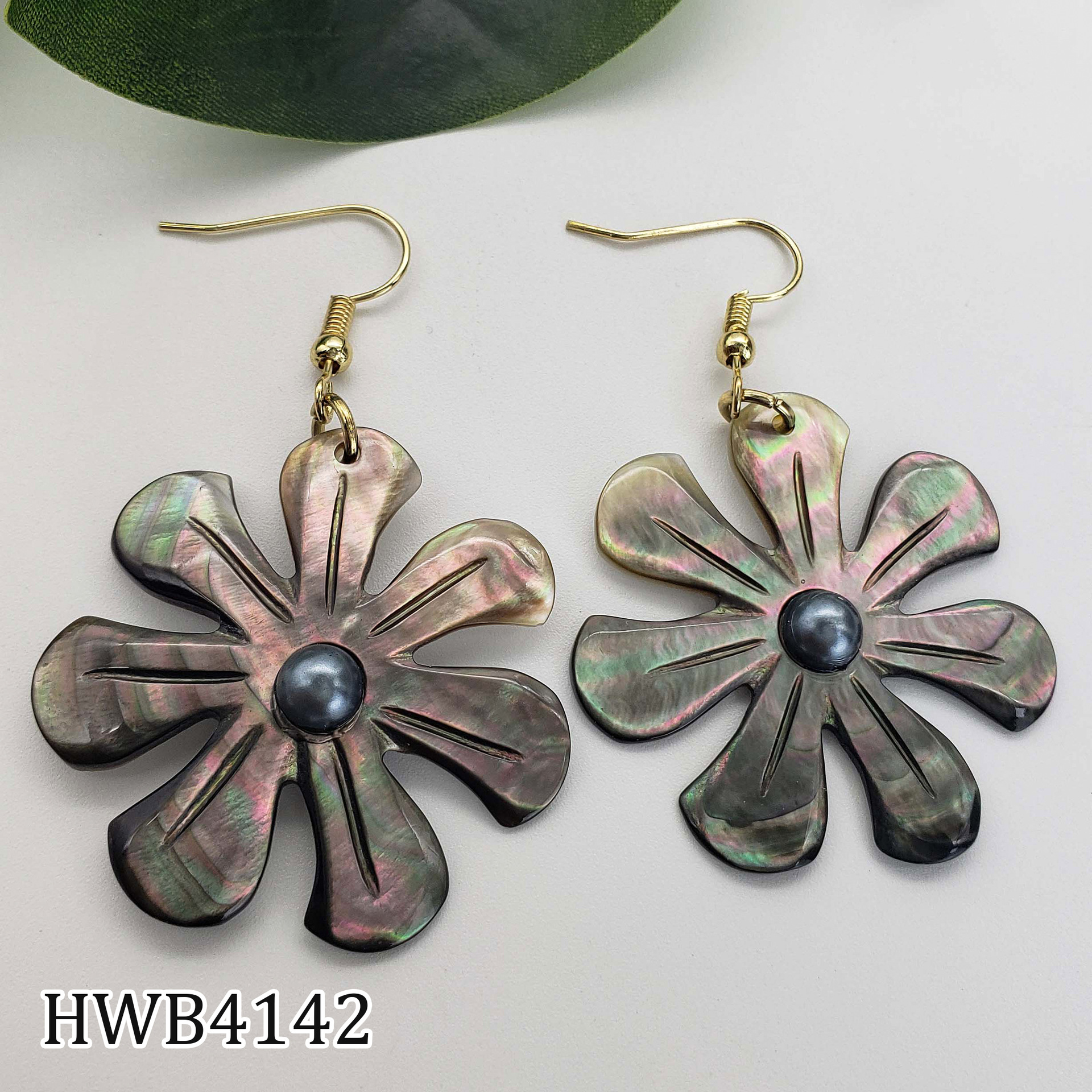 Fashion Flower Shell Plating Womenu0027S Drop Earrings 1 Pair