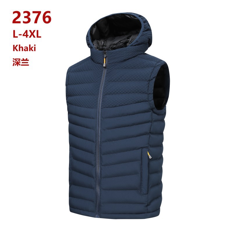 2024 chaleco de algodón de costillas otoño y invierno nuevo calentamiento sin mangas palpitación clip de algodón comercio exterior transfronterizo al por mayor