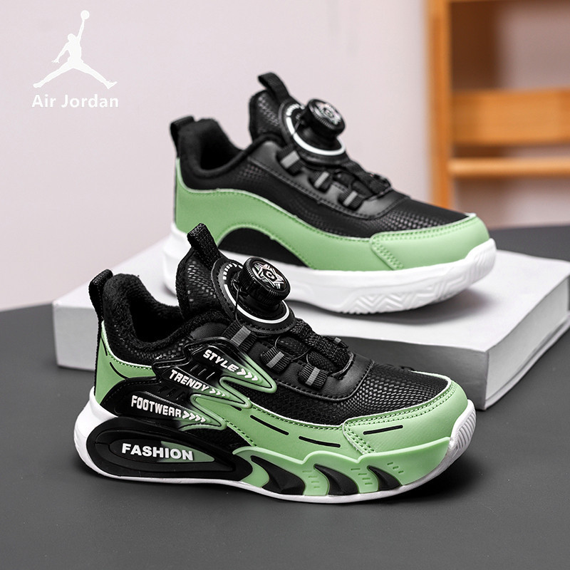 Jordan Children's Shoes Boys' Shoes 2026 Summer Model Mesh Basketball Shoes for Older Children Kids' Sports Shoes Running Shoes for Boys