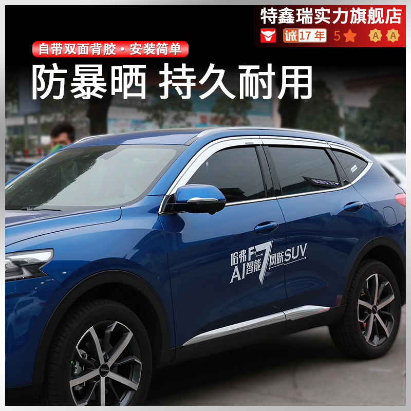 Tenxinrui adecuado para HAVER F7 lluvia ceja modificación platino lluvia escudo ventana lluvia escudo especial galvanoplastia suministros del coche
