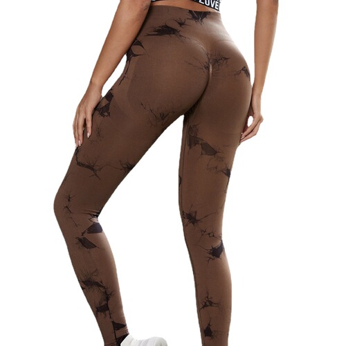 Women's Peach Hip Fitness Leggings Yoga Pants High-Waisted Abdominal Toning Hip-Lifting Pants