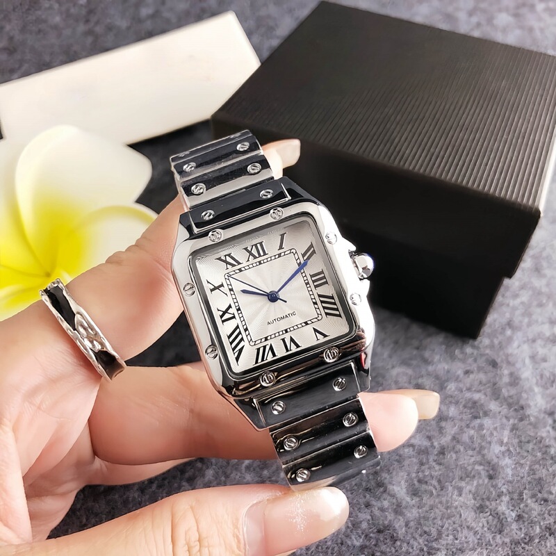 New Steel Band Fully Automatic Quartz Watch, Retro Fashion, Personalized Roman Dial Watch, Simple and Elegant for Female Students