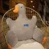 Gray goose cushion