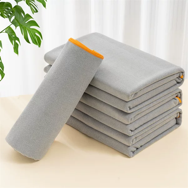Customized Logo 420Gsm Thickeneded Non-Slip Yoga Towel Yoga Blanket Fitness Sports Yoga Quick-Drying Mat Towel