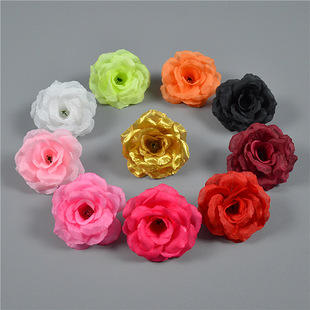 Realistic hair cap, hat, decorative flowers, flowered, 6cm, DIY