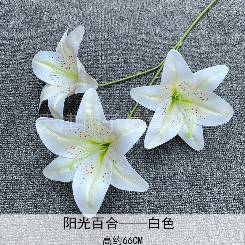 Flores de boda de alta calidad de flores de madera verde de bambú y lirio de pino masson de alta calidad