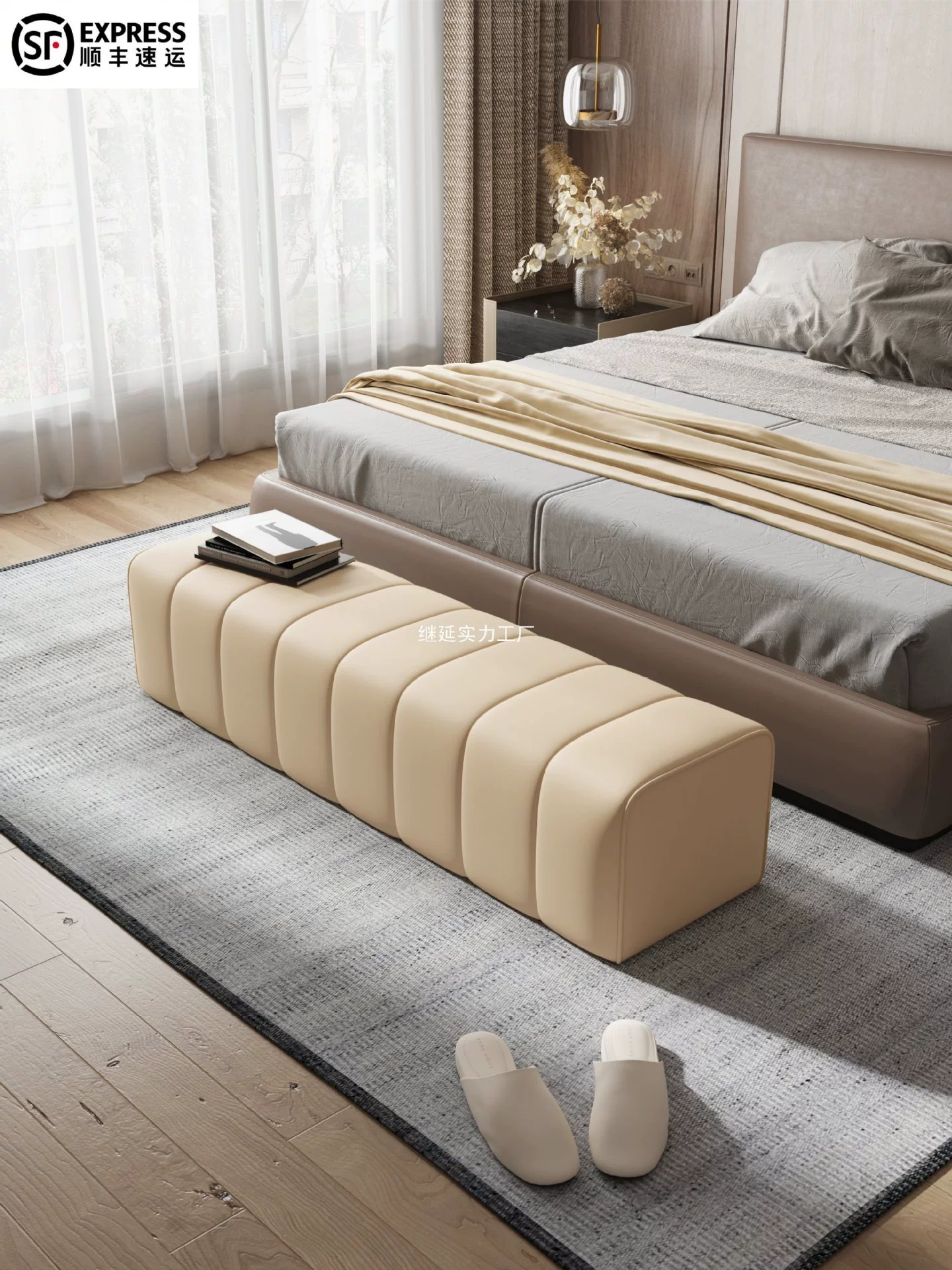 Модный легкий роскошный диван-табурет, минималистичная скамейка для спальни, шкаф для одежды, длинная скамейка, скамейка с краем клавиши пианино, скамейка для переобувания в прихожей