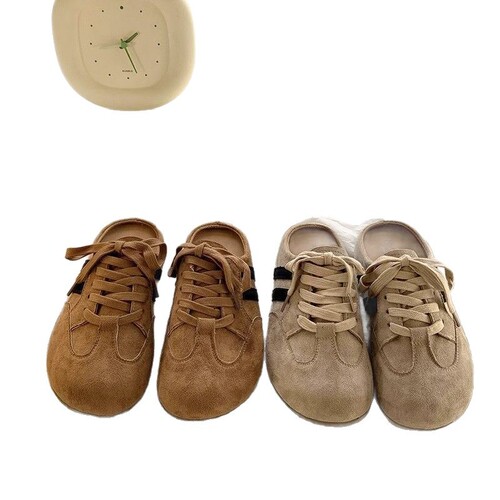Women's Semi-Slippers for Outdoor Wear, 2026 New Arrival, Thick-Soled Closed-Toe Women's Semi-Slippers, Spring and Autumn Lazy Style Shoes, Slip-On Women's Shoes