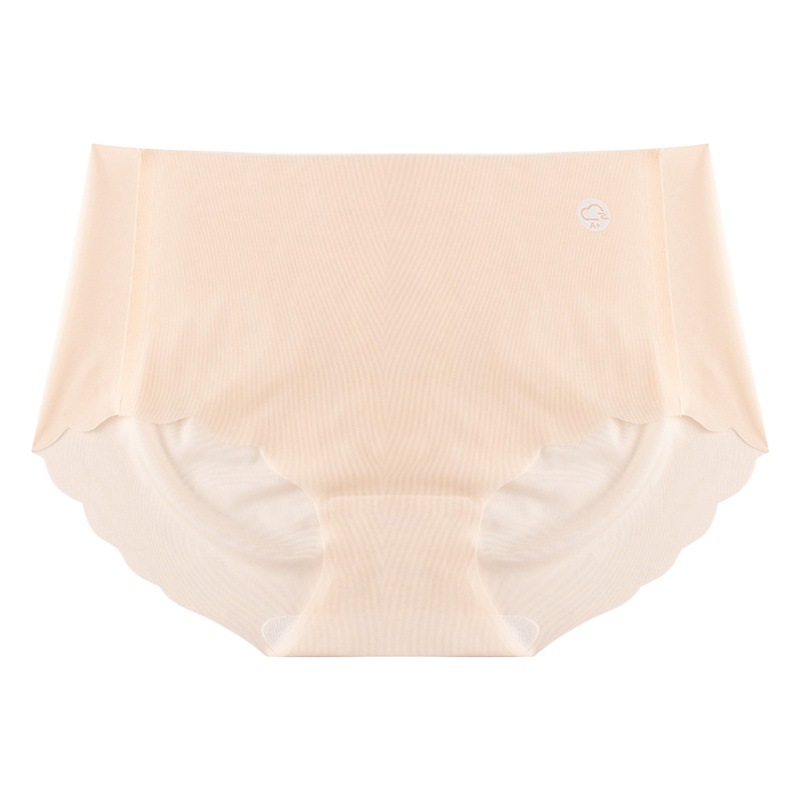 Pantalones de máscara de hadas hermosa seda de hielo sin costuras niña seda ultrafina yoga fitness blanco invisible ropa interior de mujer