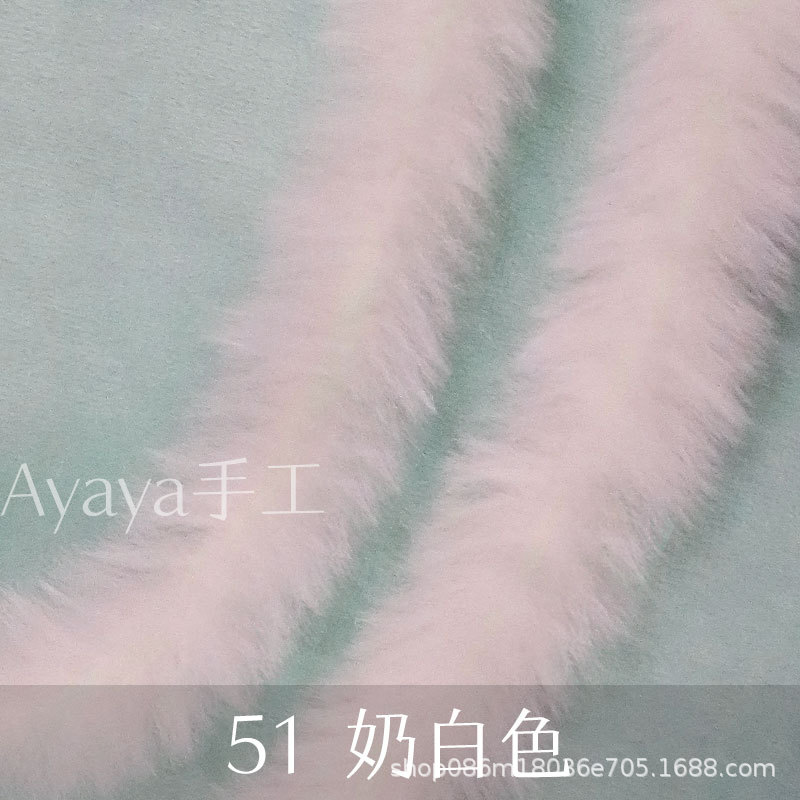 Suministro directo de fábrica 15mm Imitación Piel conejo felpa trenzado palo súper grueso hecho a mano DIY pequeño perro leche raíz pelo al por mayor