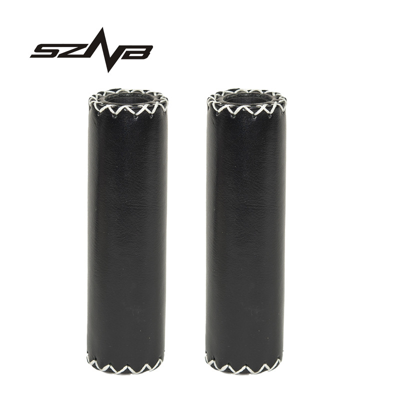Bicycle accessories factory direct bicycle handlebar cover PU leather sewing handlebar cover vintage handlebar cover in stock supply