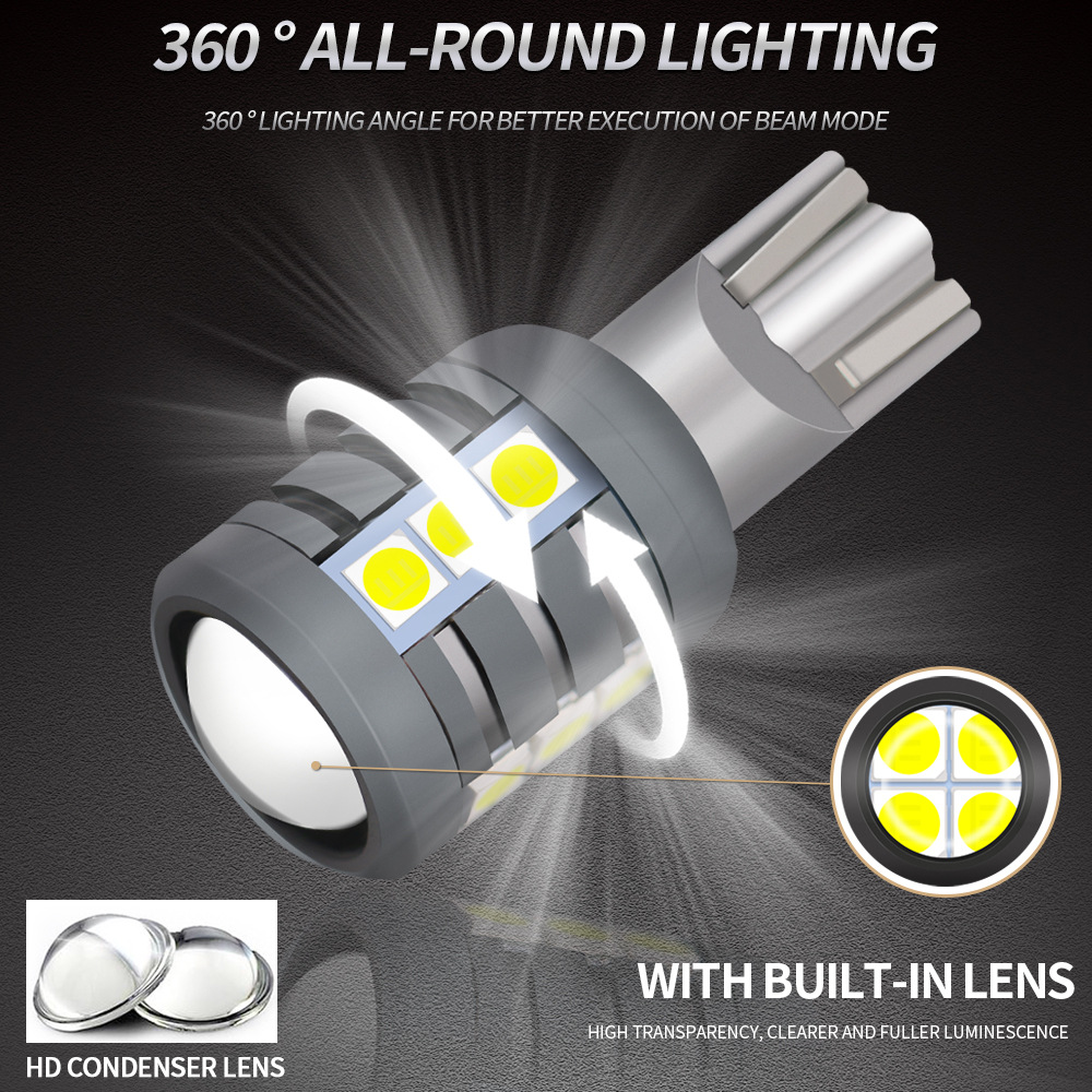 Nuevo transfronterizo de aluminio de aviación LED luz de retroceso luz de freno T15 - 3030 - 16smd decodificación electrodo sin lámpara de automóvil