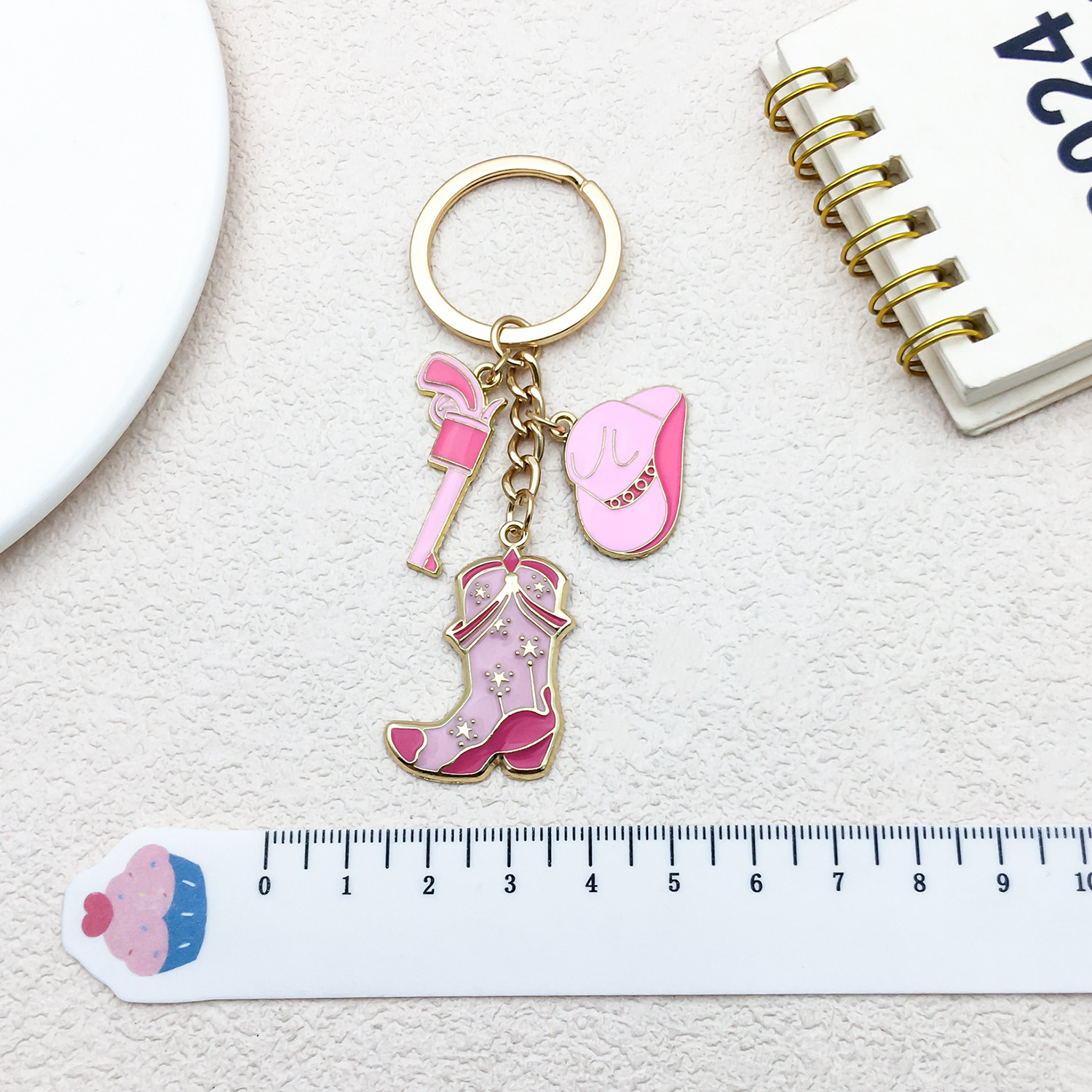 Couple Gender Elegant, Lady Style 1 Piece Bag Cattle Boots Keychain Alloy Enamel Couple Elegant Lady Keychain