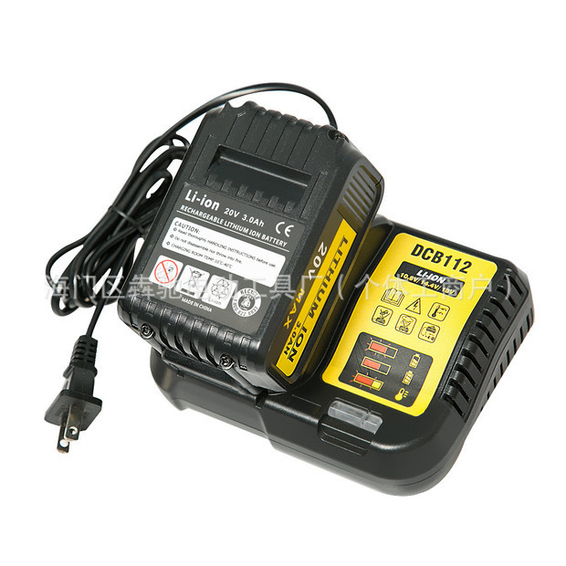 适配原装德伟锂电池充电器10.8V/14.4V/18V快速充电DCB112座充款|undefined