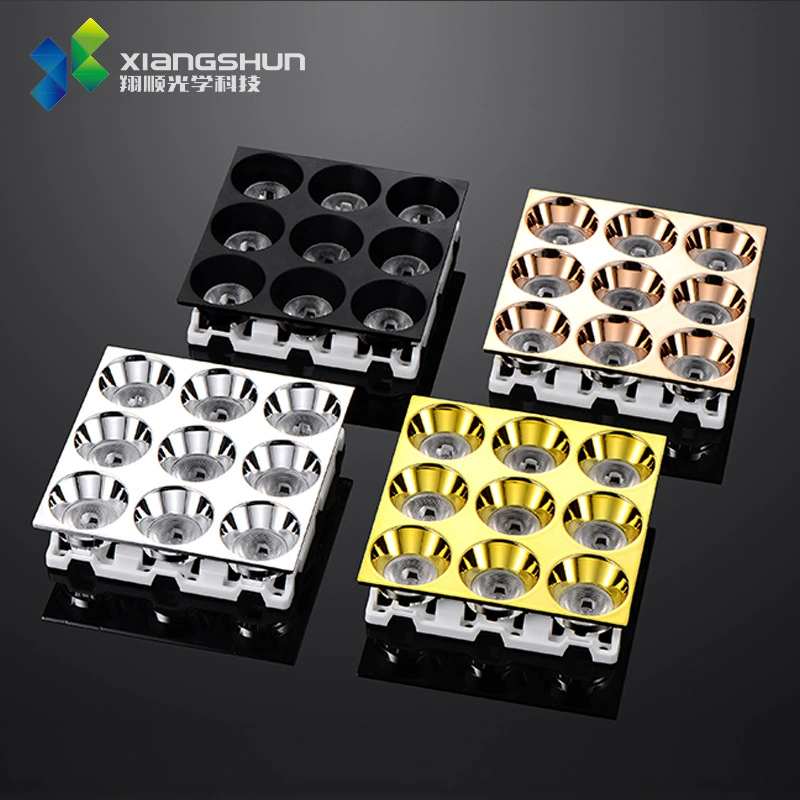 90-миллиметровая Магнитная линейная лампа, линза из девяти квадратных/четырех квадратных круглых передних колец, линза из поликарбоната