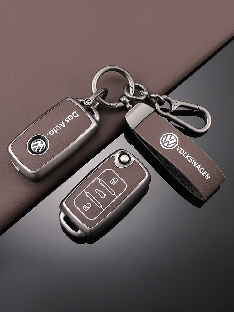 Adecuado para la funda de la llave Volkswagen Sagitar todo incluido TPU patrón de piel exploración Yue Passat Bora LaVida Yue hebilla de la caja protectora