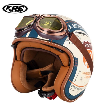 Motosiklet kaskı (dəbilqə), standard - classic-road-99-with-goggles-s