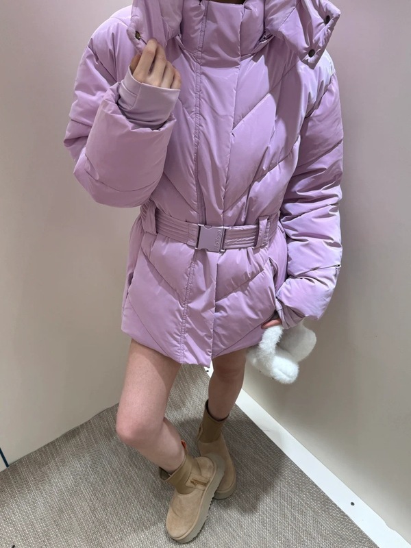alo欧美风连帽滑雪服加厚加绒棉衣棉服外套女收腰冬季滑雪衣夹克|undefined