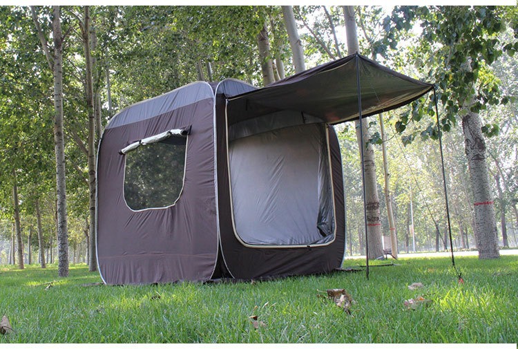 Car Rear Extension Tent, Automatic Tent Beside the Car, No Need to Set Up, Quick-Open Self-Driving Tour Camping, Ultra-Light Camping Awning