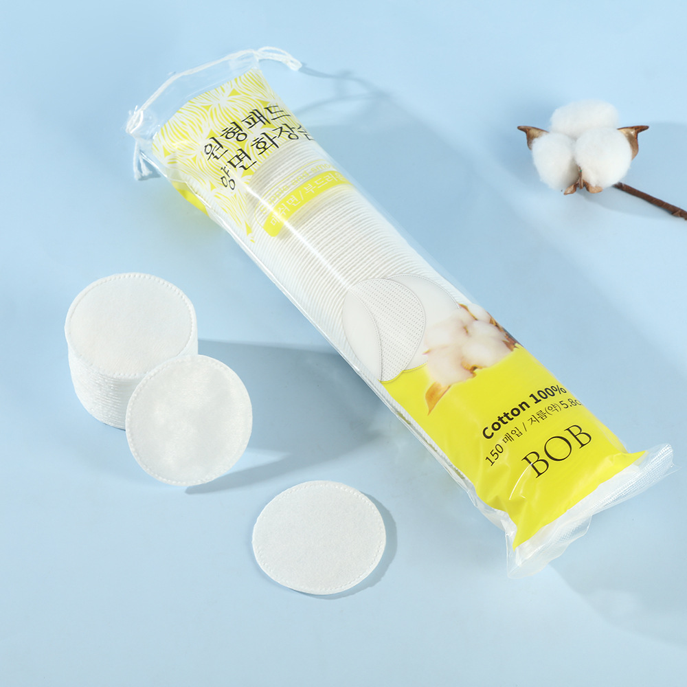 150 piezas de algodón redondo desechable para la piel algodón de limpieza facial simple y conveniente al por mayor