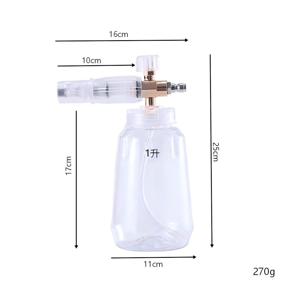 No. 4 transparent semi-aluminum PA foam pot high-pressure cleaning car water gun spray pot large-capacity car wash special Taizhou pot