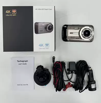 Cross-border high-definition dash cam 4K dual-lens WiFi connected 4inch screen car camera Dash Cam (Driving recorder) - 4k1080pwifi