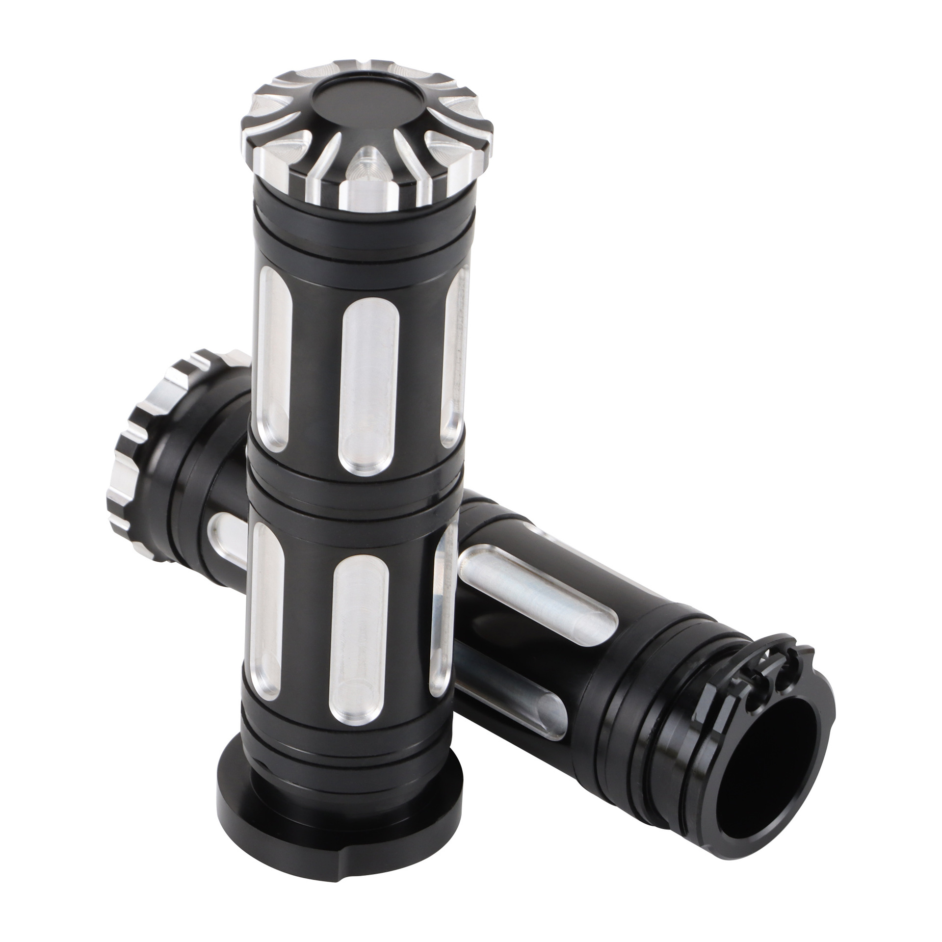 GOOFIT motorcycle handlebar handle cover motorcycle modification parts aluminum alloy CNC handle cover accessories