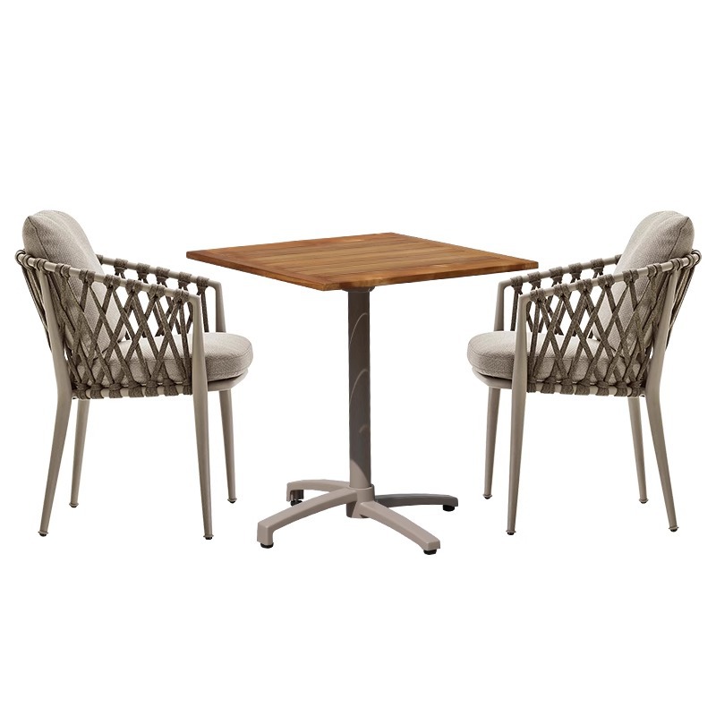 Mesas y sillas al aire libre nórdicas Patio Villa Patio Mesas y sillas Patio Al aire libre Jardín Terraza Ocio Mesas y sillas de ratán Combinación