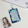 Brand retro denim card holder PVC, pendant, Korean style